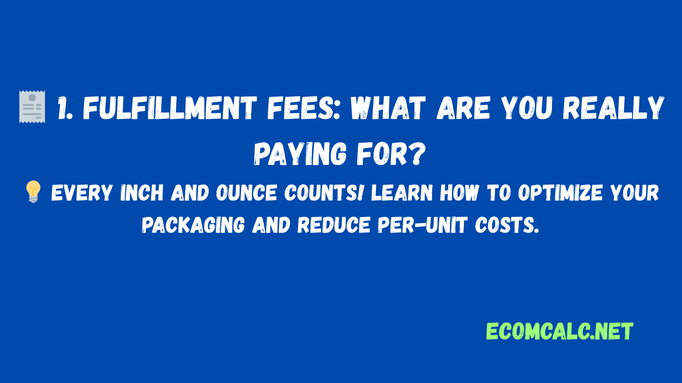 The Complete Guide to Amazon FBA Fees